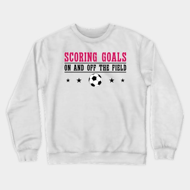 International Women's Day Soccer Woman Power Goal Crewneck Sweatshirt by Tom´s TeeStore